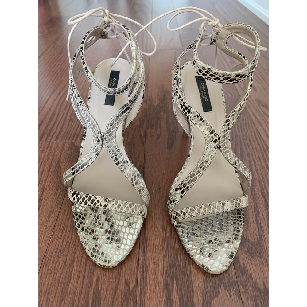 Zara strappy heels